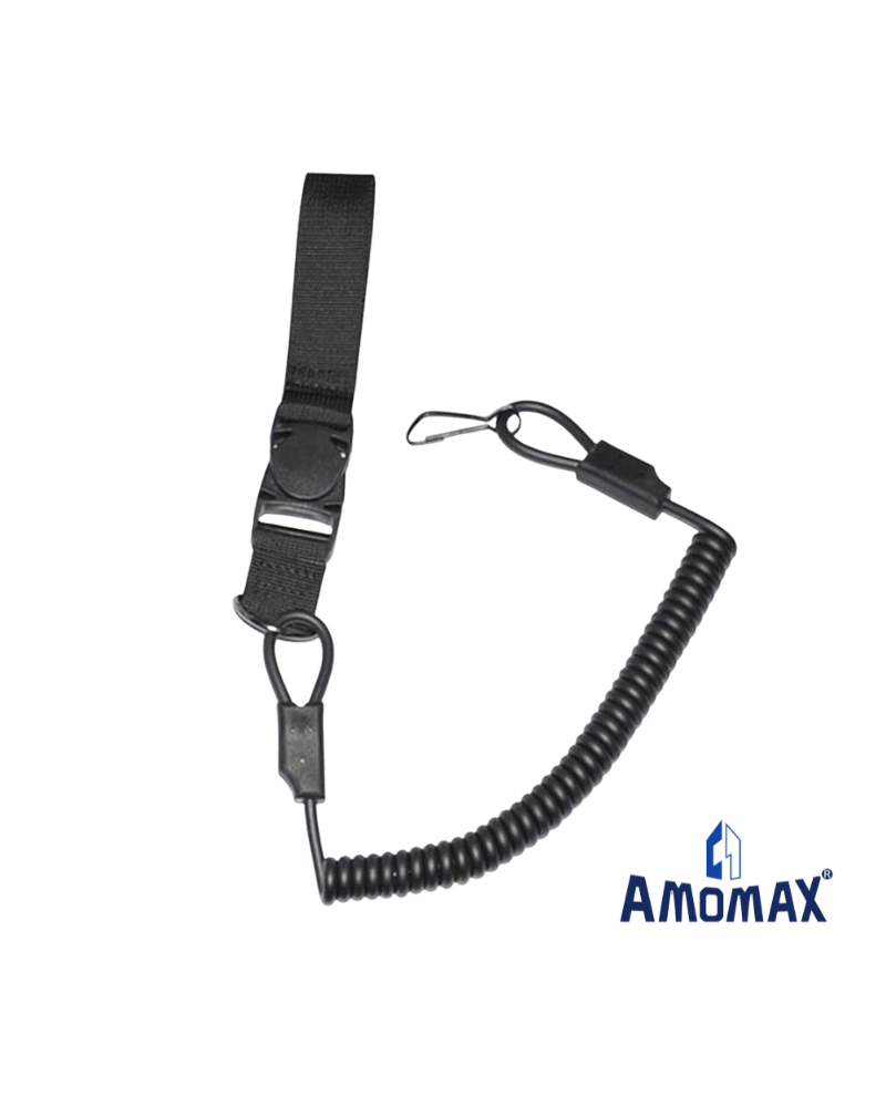 Cordón seguridad pistola Amomax negro | Airsoft Yecla