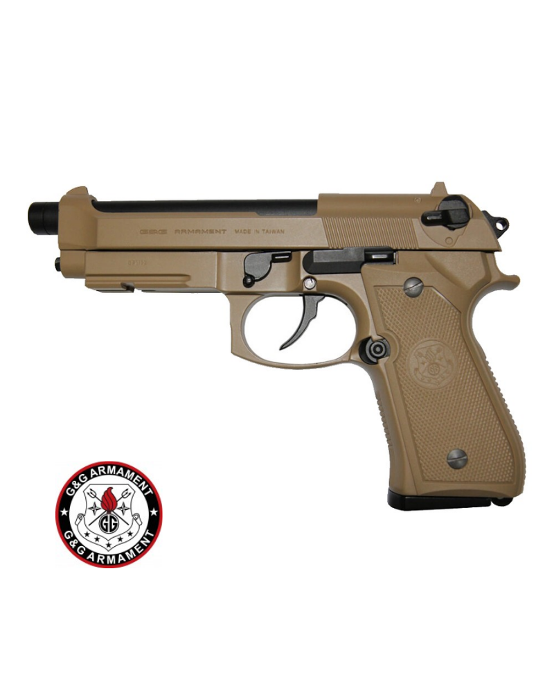 G&G GPM92 GP2 TAN Pistola de Gas | Airsoft Yecla