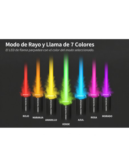 Trazador Airsoft RGB con Efecto Fogonazo - Airsoft Yecla
