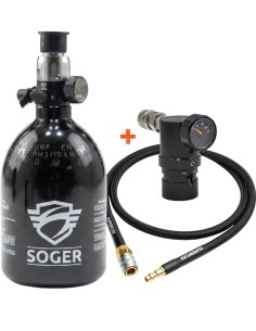 Kit completo de HPA (Botella 0.44L + Regulador + Línea) - Airsoft Yecla