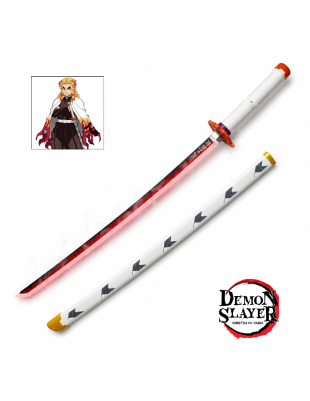 Katana Kyojuro Rengoku LED y vapor Demon Slayer | Airsoft Yecla