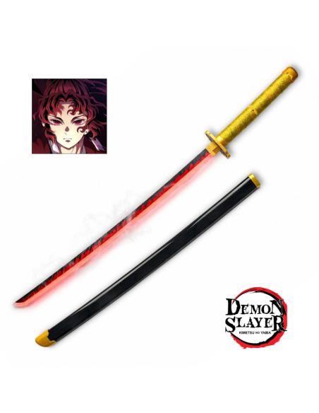 Katana Tsugikuni Yoriichi de madera con LED RGB y vapor 103 cm - Demon Slayer- Blood Heritage