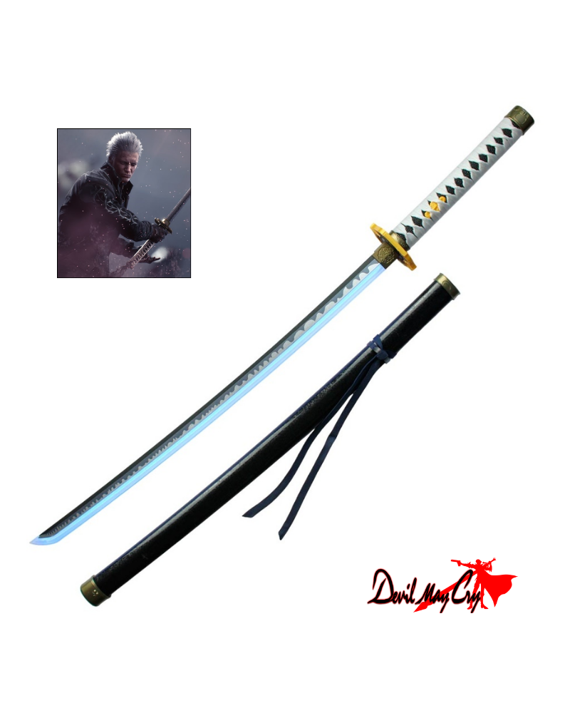 Katana Vergil Yamato LED blanco | Airsoft Yecla