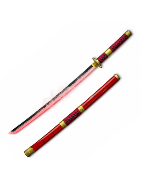 Katana Zoro Sandai Kitetsu LED rojo | Airsoft Yecla