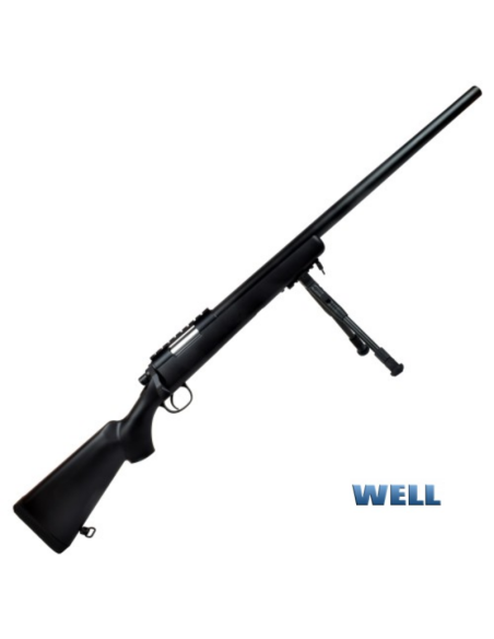 Francotirador VSR10 con bípode negro - WELL