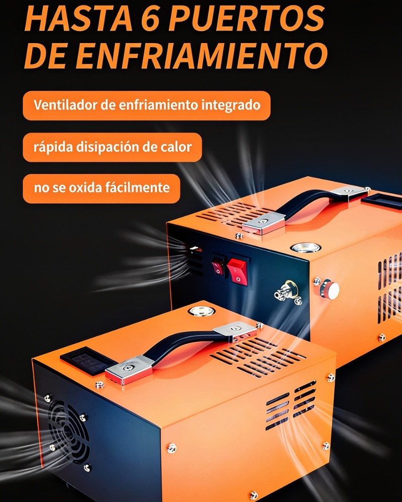 Compresor HPA Portátil 4500 PSI para Airsoft