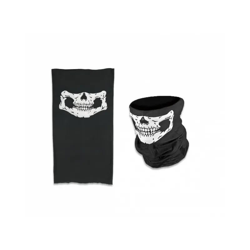 Braga polar fina negra con calavera Braga polar fina negra con calavera