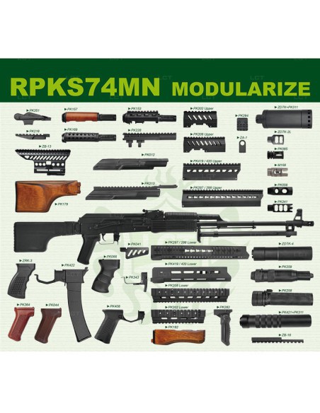 Fusil de Airsoft RPKS74MN AEG - LCT | Airsoft Yecla