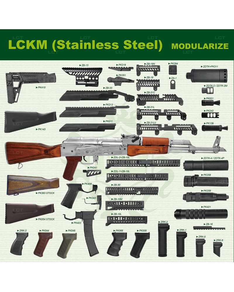 Fusil LCKM (Stainless Steel) AEG - LCT Airsoft | Airsoft Yecla