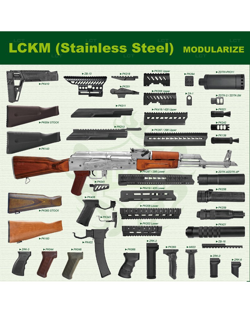 Fusil LCKM (Stainless Steel) AEG - LCT Airsoft | Airsoft Yecla