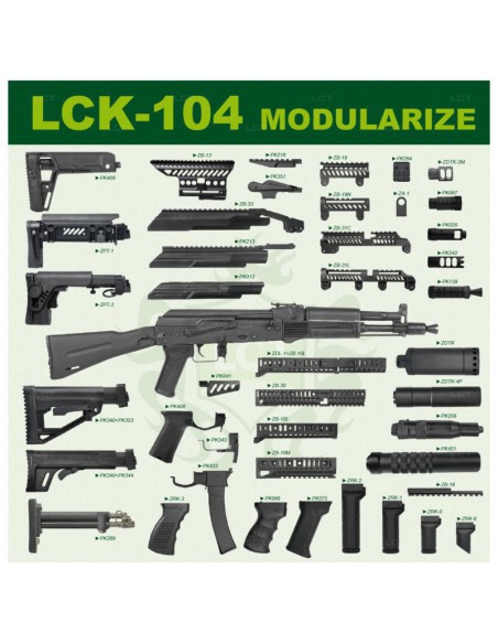 Fusil LCK-104 AEG - LCT | Airsoft Yecla