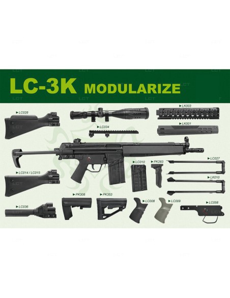 Fusil de Airsoft LC-3K AEG - LCT | Airsoft Yecla