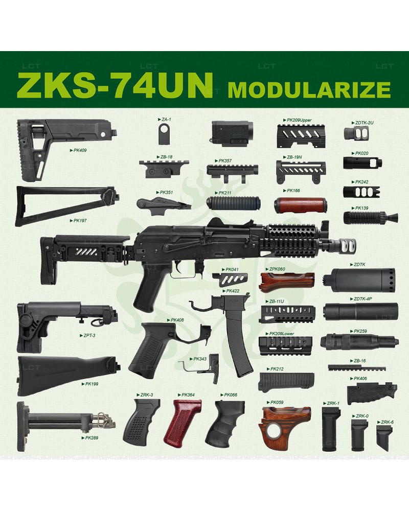 Fusil ZKS-74UN AEG - LCT | Airsoft Yecla