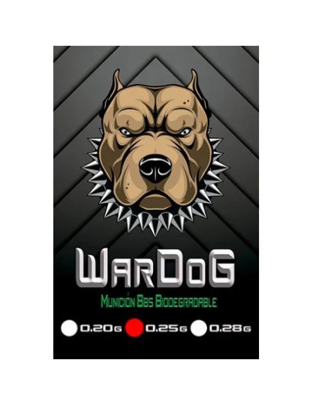 Bolas WarDog BBs 0.25g 1kg Bio