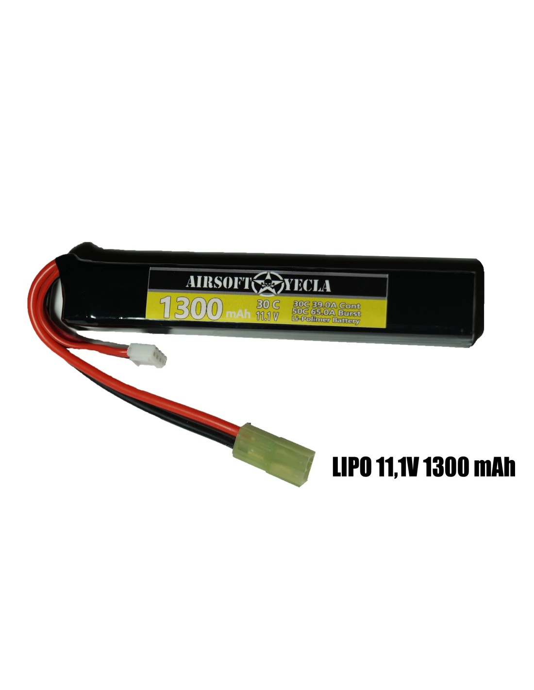 BATERÍA 11,1V LiPo 1300mAh 30C Tubo