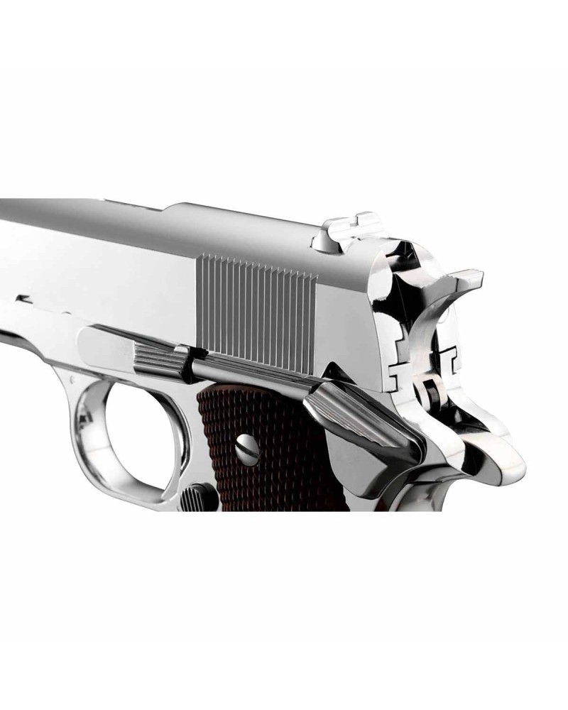 Pistola Gas Government Mark IV Series´70 Nickel Plata | Airsoft Yecla
