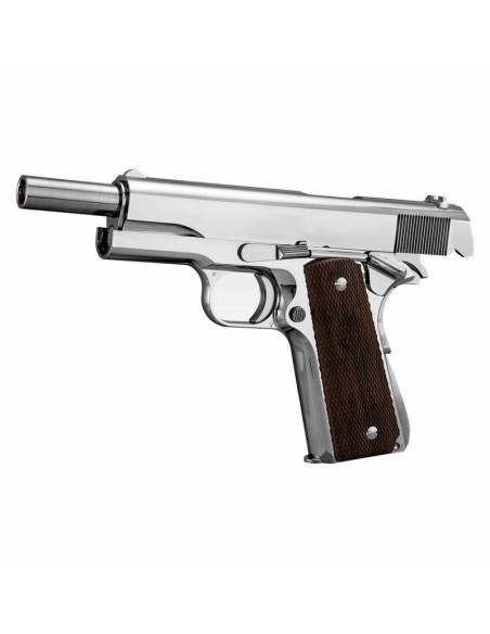 Pistola Gas Government Mark IV Series´70 Nickel Plata | Airsoft Yecla