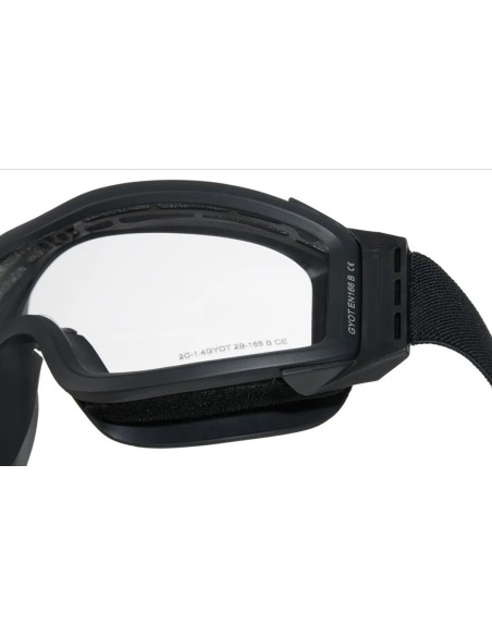 GAFAS PROTECCION ANTI VAHO NEGRAS 3 LENTES DELTA TACTICS