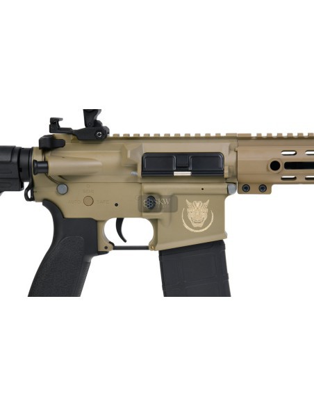 Fusil AEG Shinobi Tan Combo - Saigo Defense | Airsoft Yecla