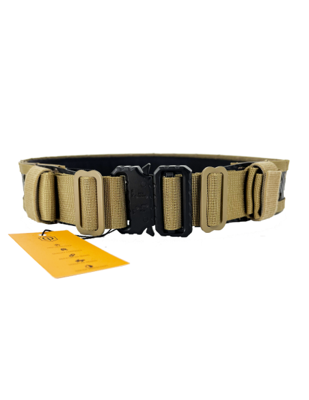 Cinturón Conquer FL Belt M - Tan | Airsoft Yecla