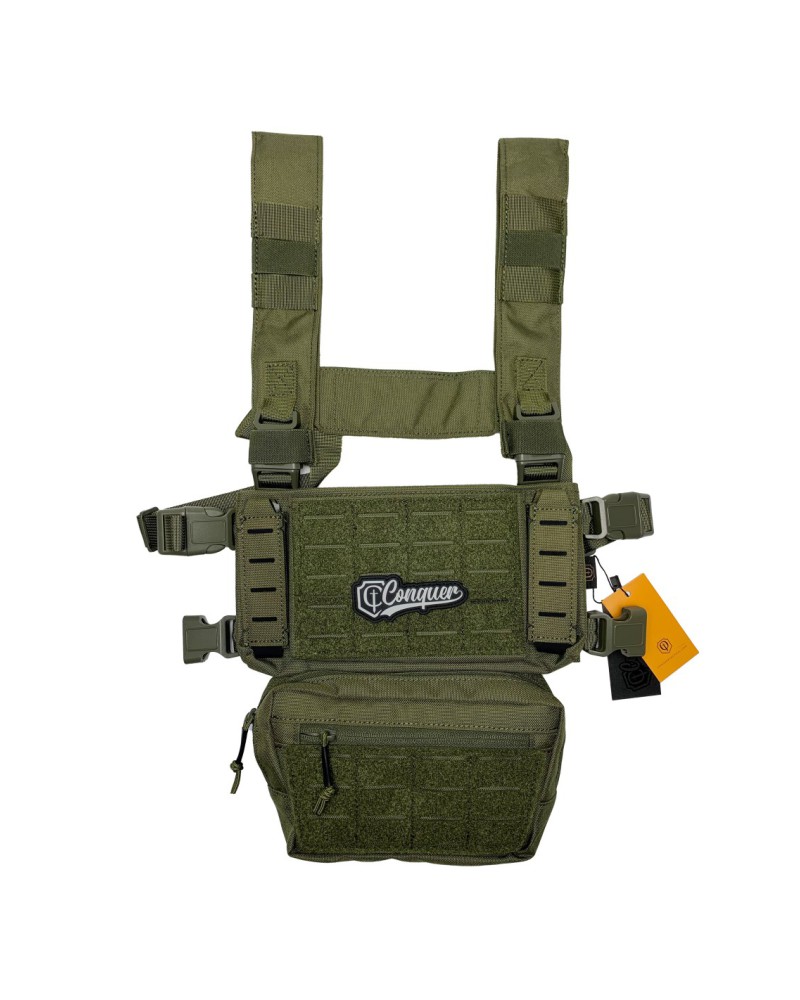 Chest Rig Core OD modular - Conquer | Airsoft Yecla