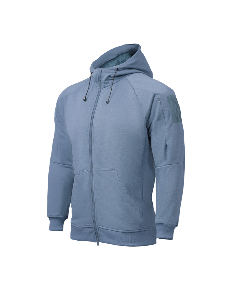 Sudadera táctica CONQUER FULLZIP Azul XXL | Airsoft Yecla