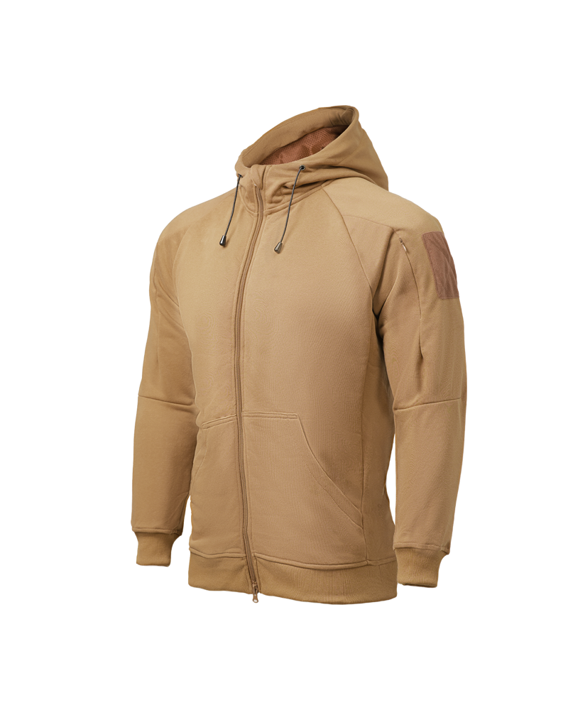 Sudadera táctica Fullzip CONQUER - CB - S | Airsoft Yecla