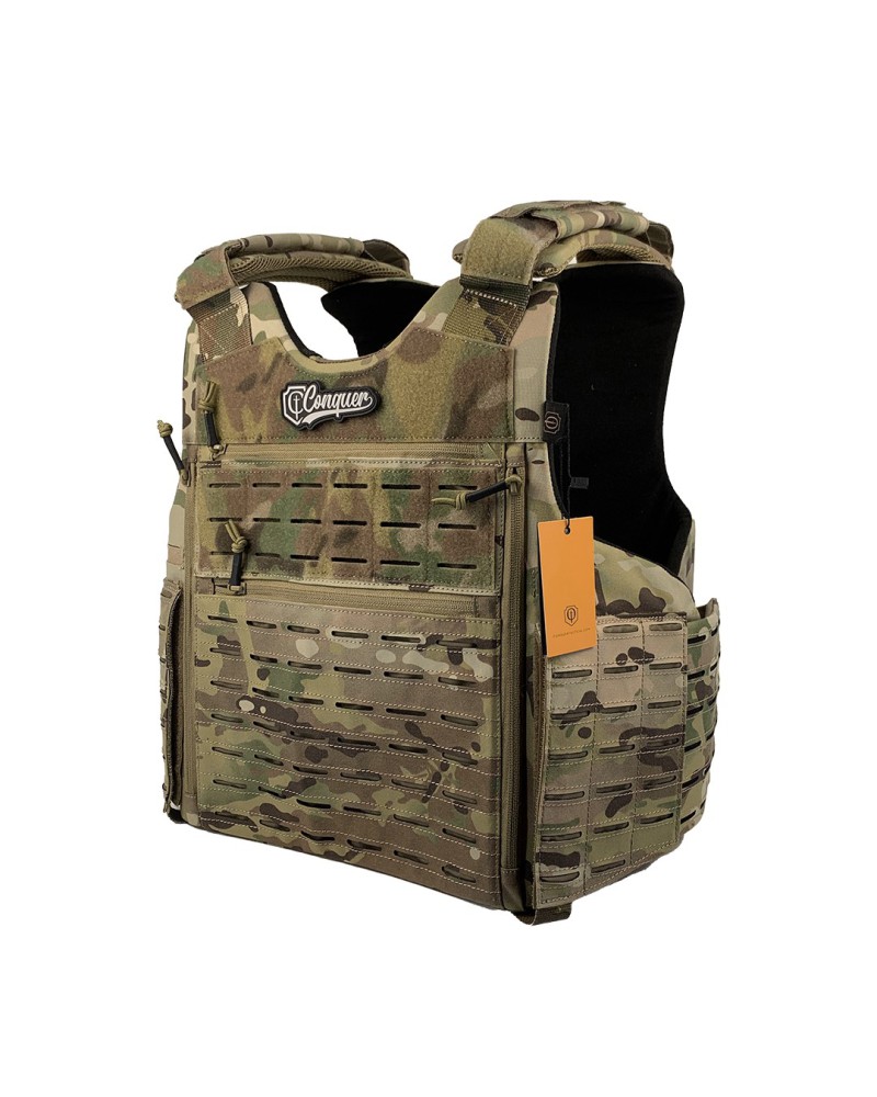 Chaleco CONQUER BAC MC compatible IIIA | Airsoft Yecla