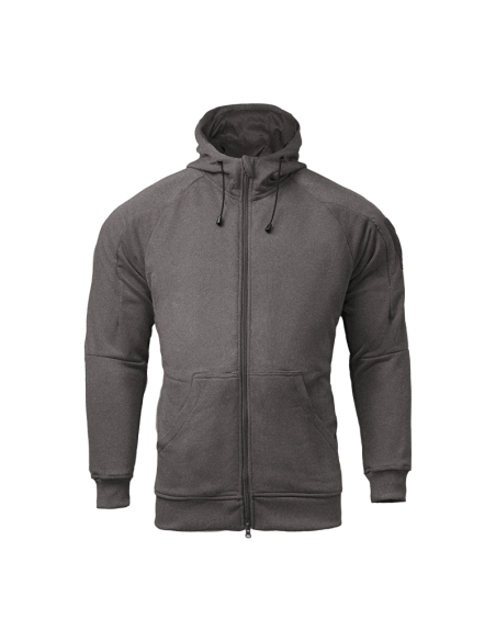 Sudadera táctica Fullzip CONQUER Gris oscuro - M | Airsoft Yecla