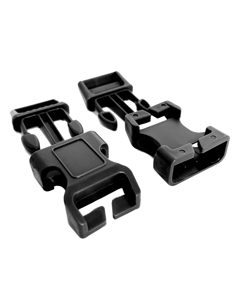 Juego de hebillas de repuesto 2 piezas BK | Airsoft Yecla