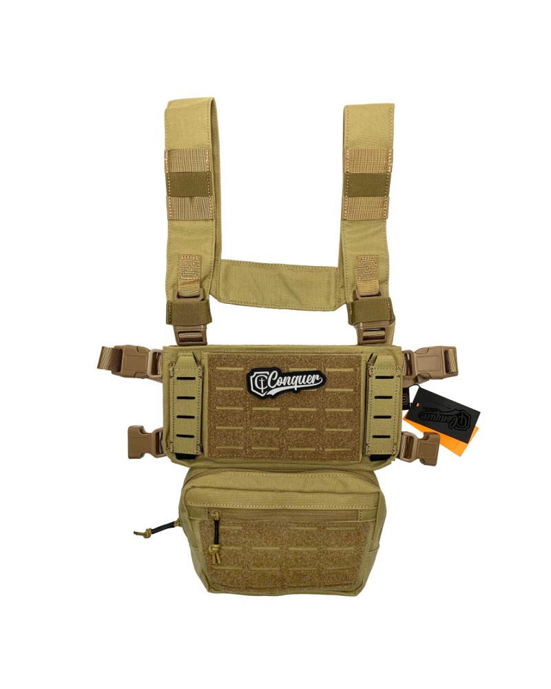 Chest Rig Core Tan - Conquer | Airsoft Yecla