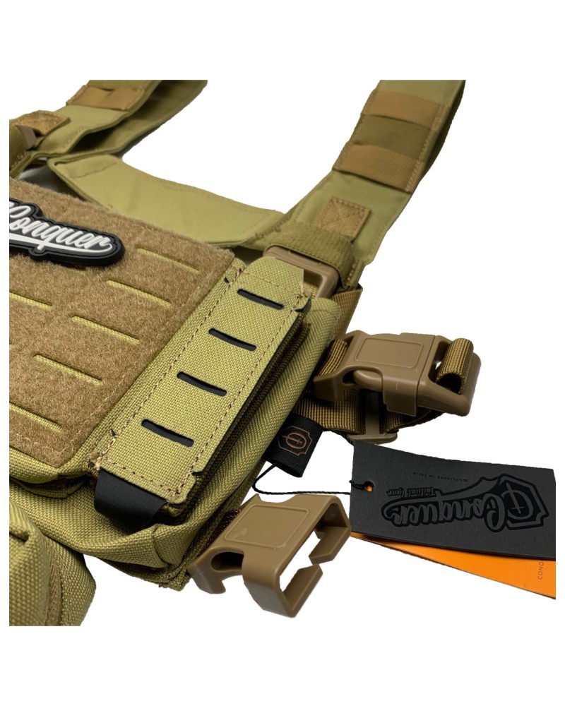 Chest Rig Core Tan - Conquer | Airsoft Yecla