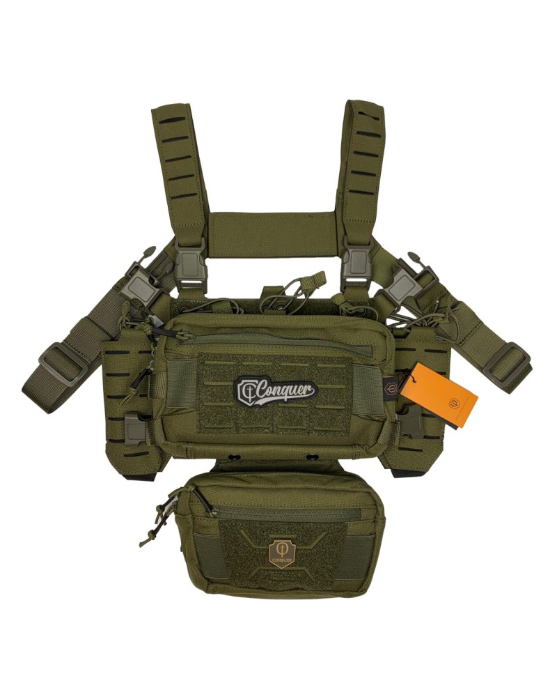 Chest Rig Titan OD - Conquer | Airsoft Yecla