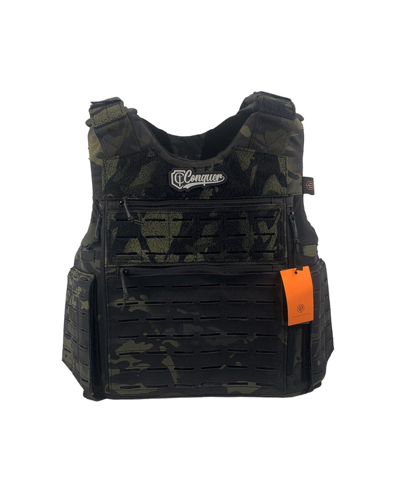 Chaleco CONQUER BAC MCBK compatible IIIA | Airsoft Yecla