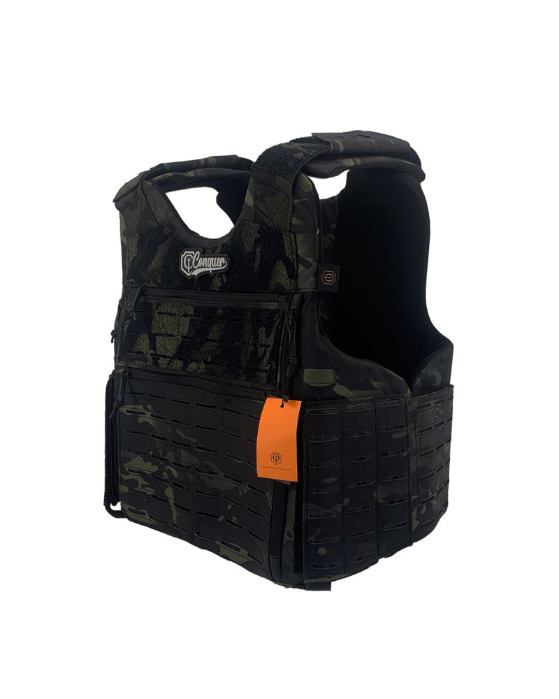 Chaleco CONQUER BAC MCBK compatible IIIA | Airsoft Yecla