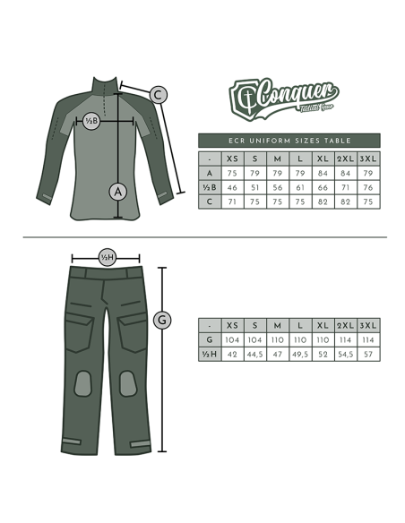 Uniforme ECR MC XXL - CONQUER | Airsoft Yecla 2