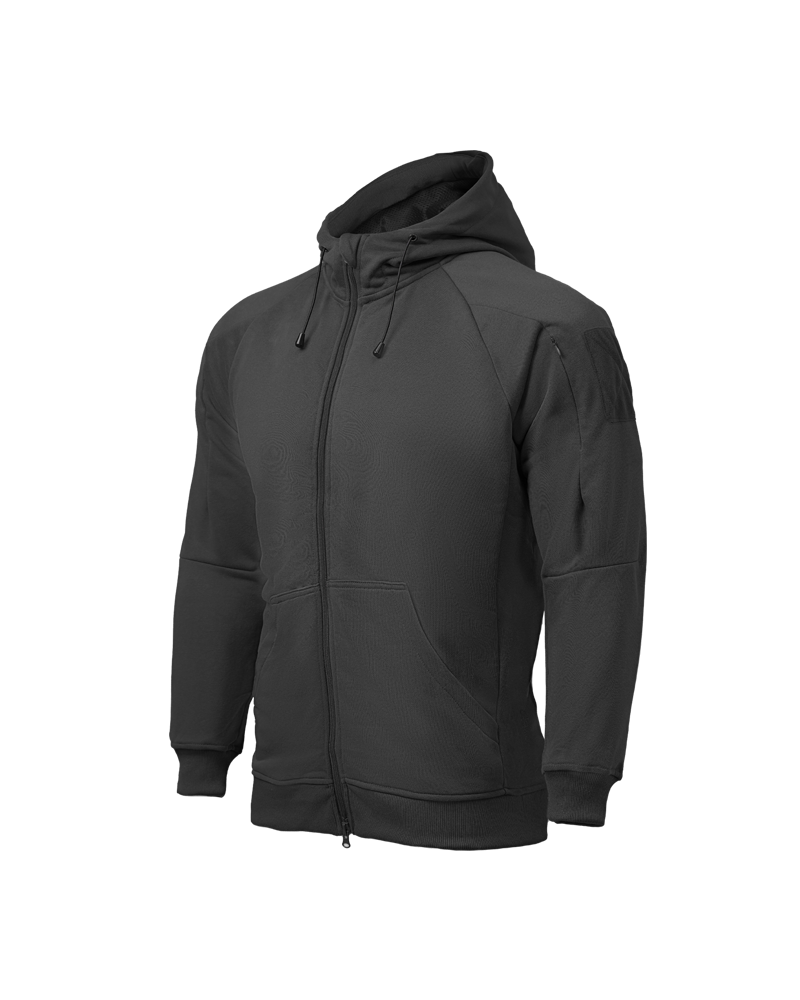 Sudadera táctica Fullzip CONQUER TACTICAL HOODIE negra XS