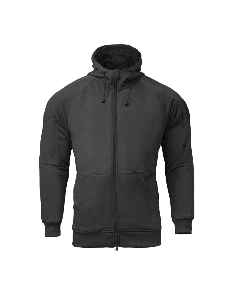 Sudadera táctica Fullzip CONQUER TACTICAL HOODIE negra XS