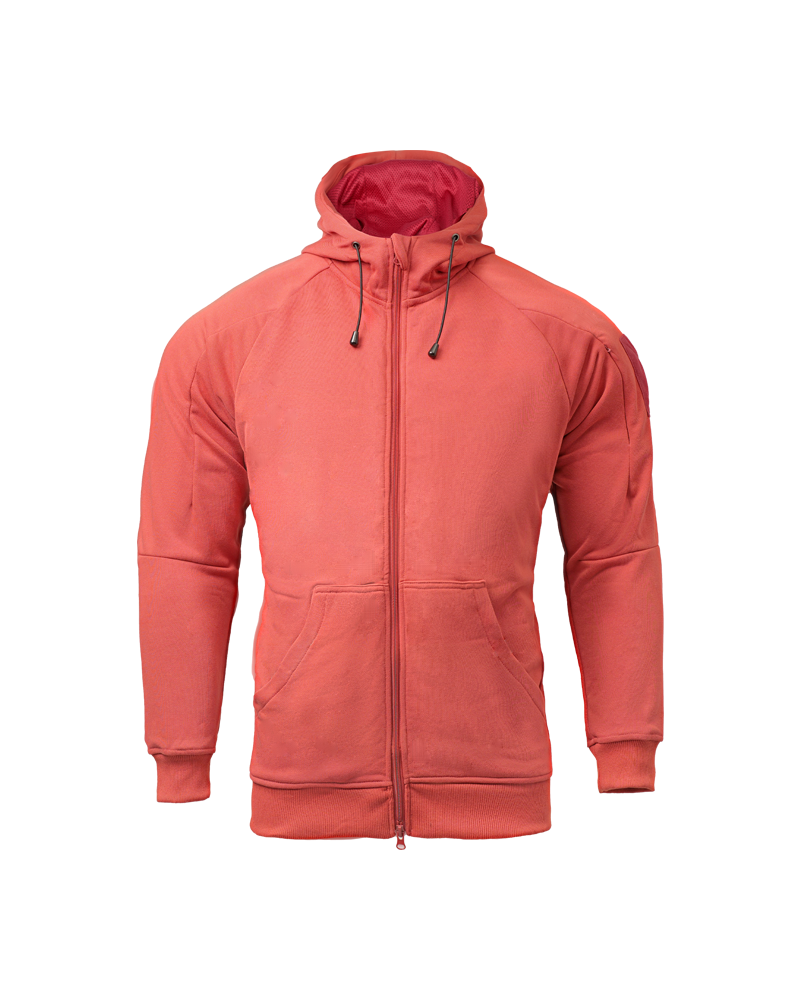 Sudadera táctica Fullzip Roja - S - CONQUER | Airsoft Yecla