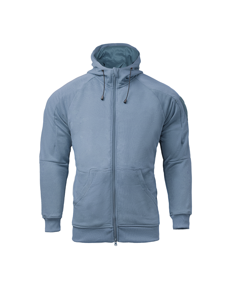 Sudadera táctica Fullzip CONQUER Azul - S | Airsoft Yecla