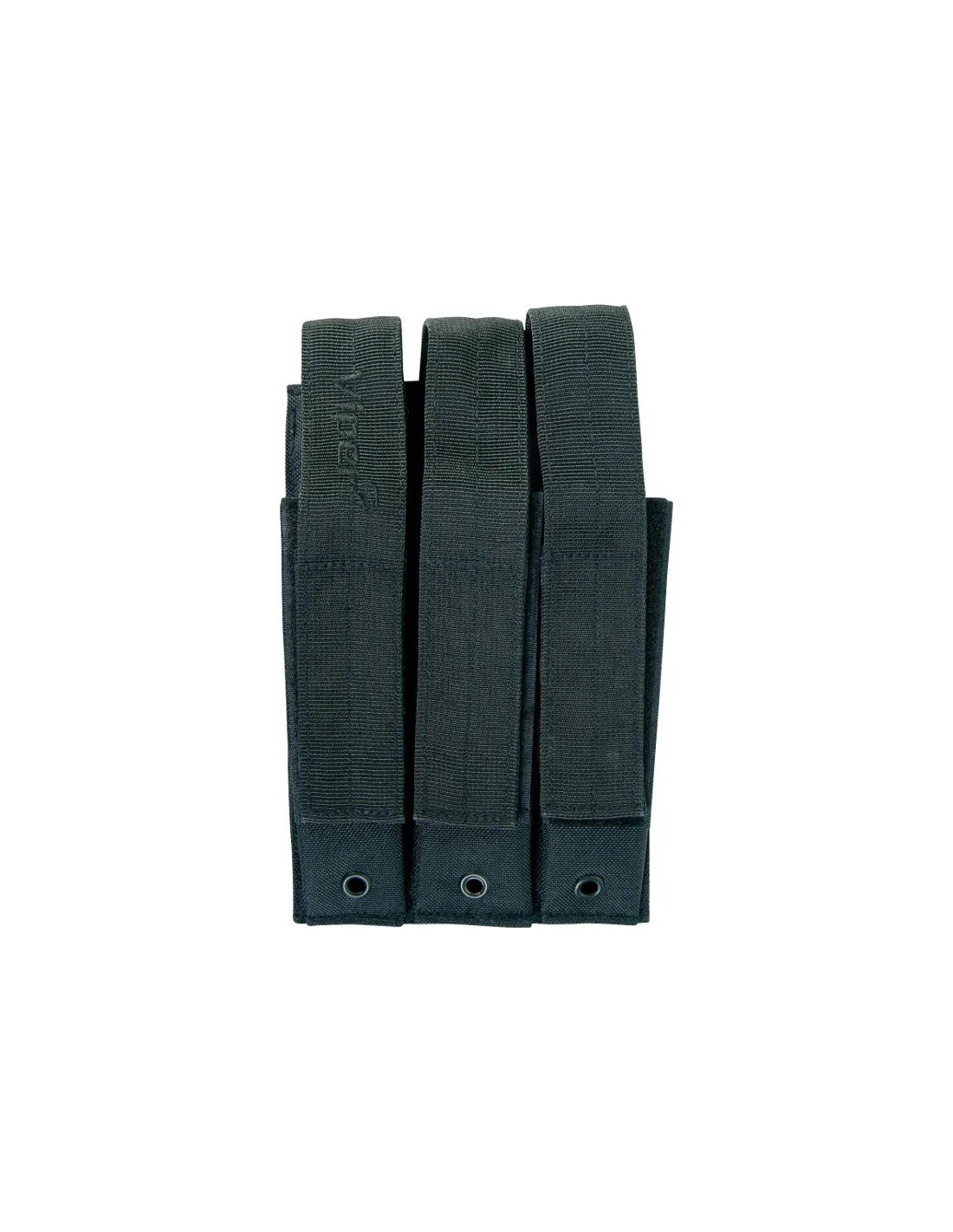 PORTACARGADOR DOBLE PARA MP5 9 MM CORDURA 600D CIERRE VELCRO TENSOR ELÁSTICO Y CORREAS TRASERAS CON BOTONES DE PRESIÓN