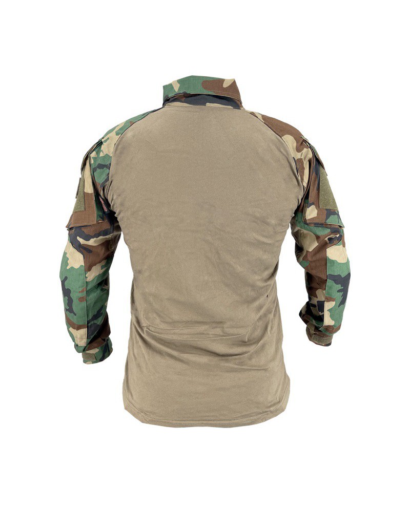 Camisa DLX SHIRT Woodland XXL - CONQUER | Airsoft Yecla
