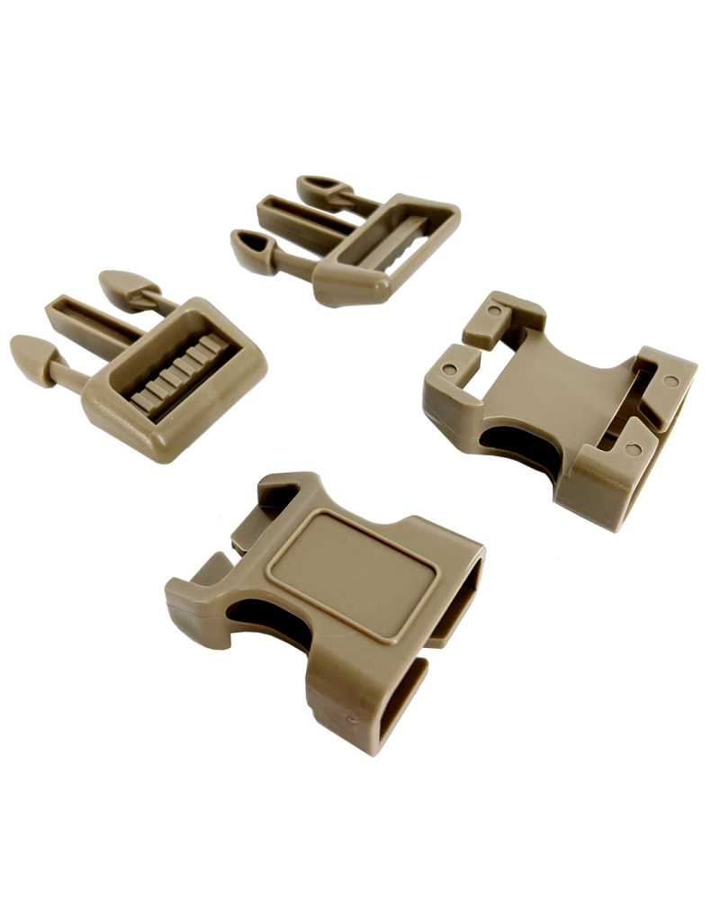 Set de hebillas de repuesto 2 piezas TAN | Airsoft Yecla