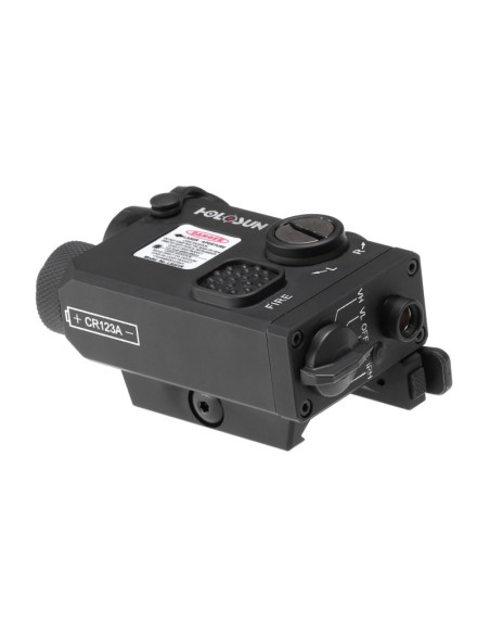 Visor láser coaxial LS221-RD Rojo+IR - Holosun | Airsoft Yecla