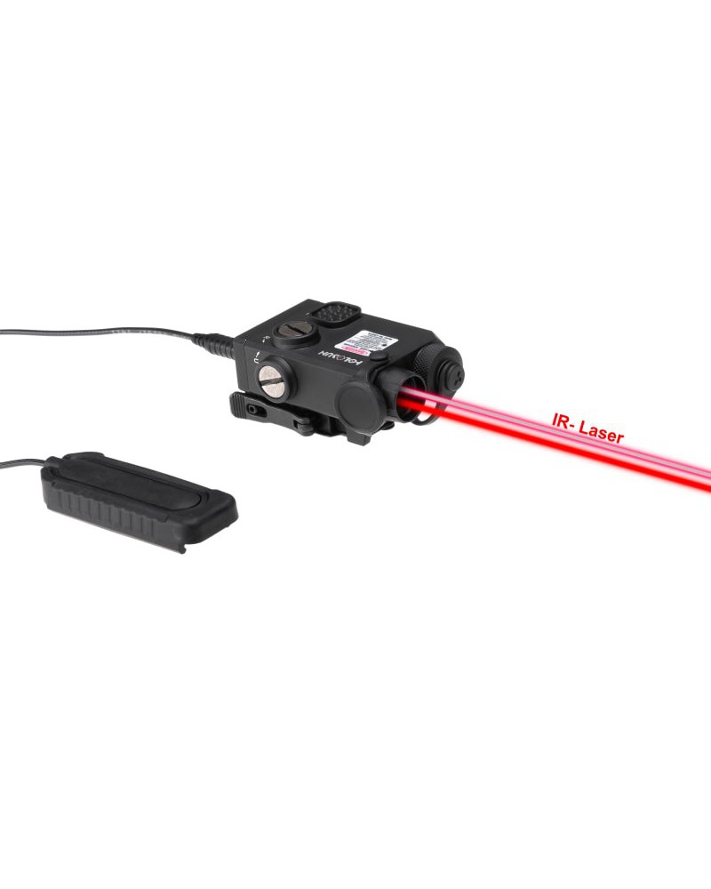 Visor láser coaxial LS221-RD Rojo+IR - Holosun | Airsoft Yecla