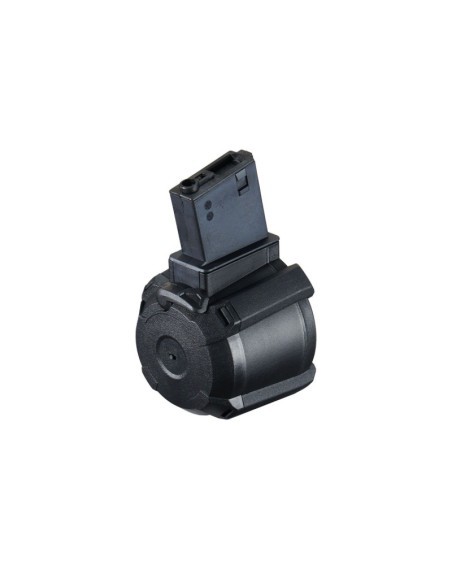 Cargador tambor Drum M4 1200 BBs eléctrico - Lancer Tactical