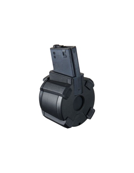 Cargador tambor Drum M4 1200 BBs eléctrico - Lancer Tactical 2
