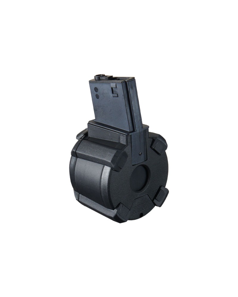 Cargador tambor Drum M4 1200 BBs eléctrico - Lancer Tactical