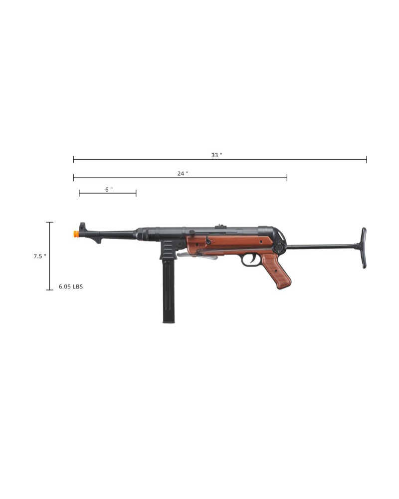 Subfusil MP40 AEG M40P 60 BBs - Lancer Tactical