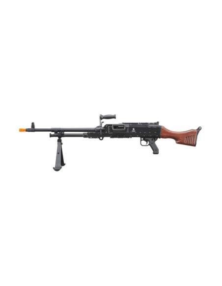 Ametralladora M240W AEG con acabados madera - Lancer Tactical